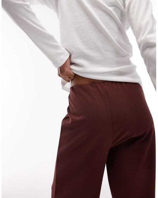 ASOS Brown Co-ord Wide Leg Trouser