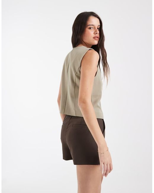 Pieces Multicolor Tailored Waistcoat