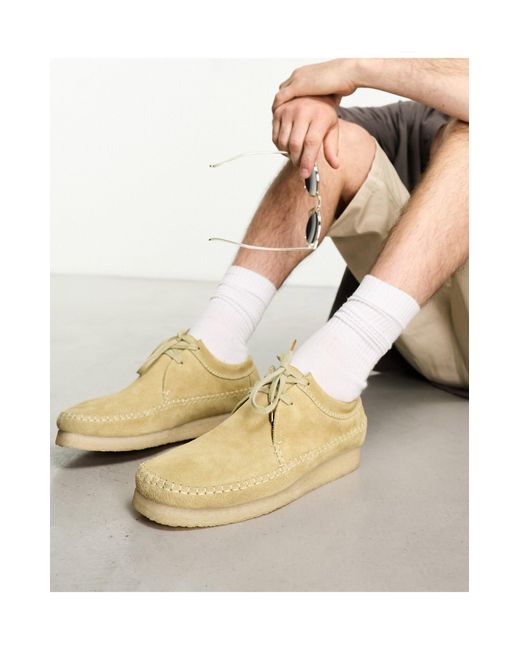Clarks Weaver Shoes in Natural for Men | Lyst Australia
