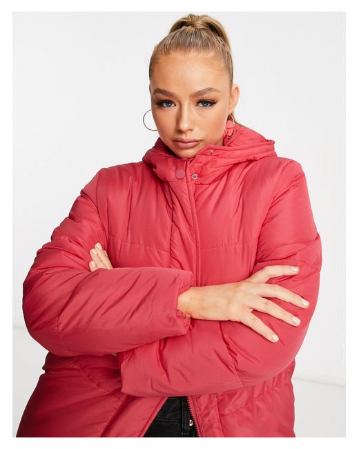 threadbare jodie longline puffer coat