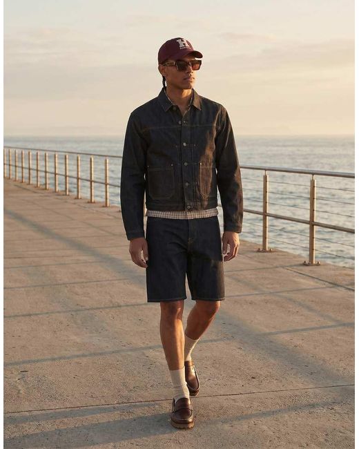 Jack & Jones Gray Alex Denim Shorts for men