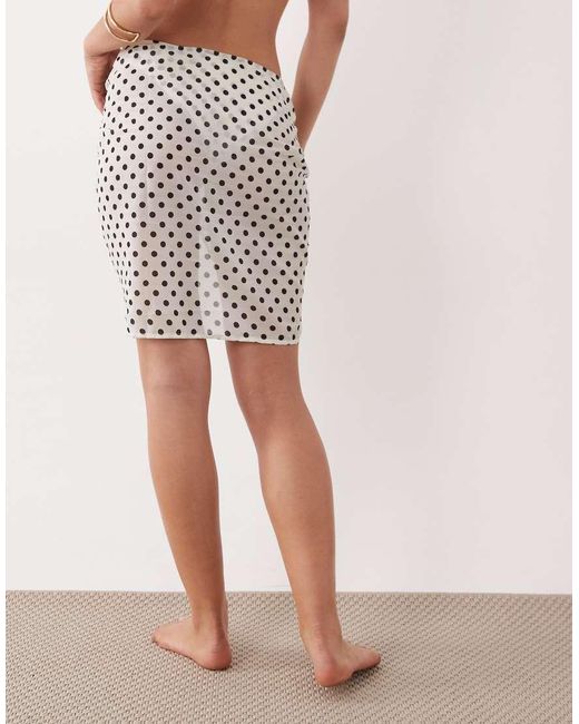 Aray Pink Polka Dot Mini Sarong