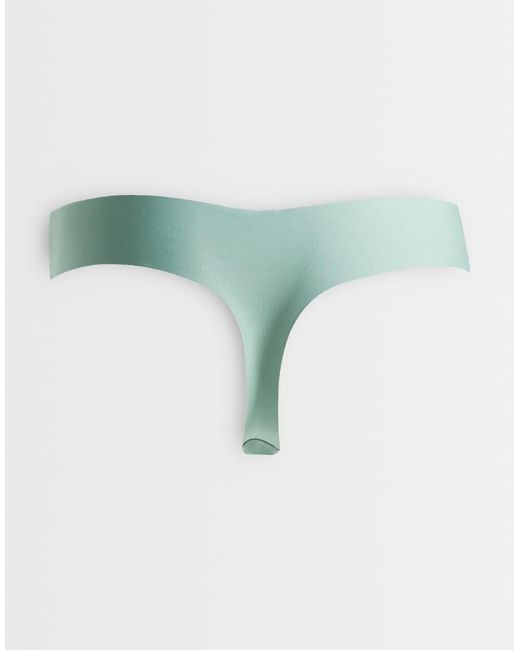 ASOS Green Asos Design Curve 3 Pack No Vpl Thongs