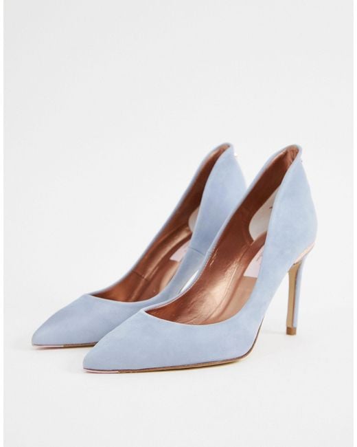 Ted Baker Blue Suede Heeled Shoes