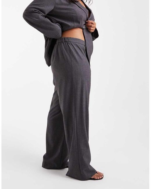 Vero Moda Black Straight Smart Trouser With Crease Front Co-Ord