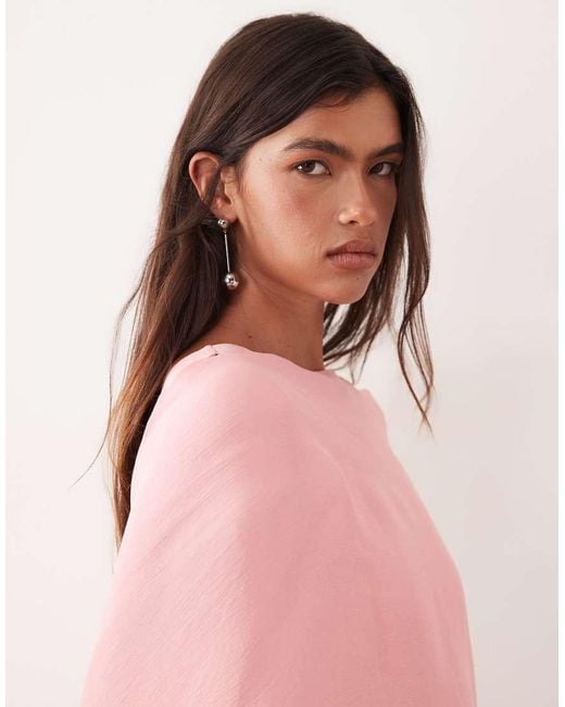 ARRANGE Pink Floral Embroidered Satin Overlay Maxi Dress