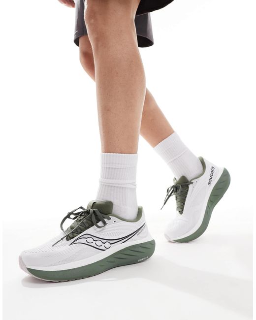 Saucony White Ride 18 Running Trainers for men