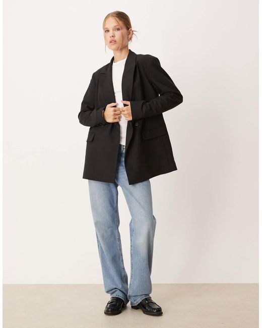 ASOS Black Double Breasted Blazer