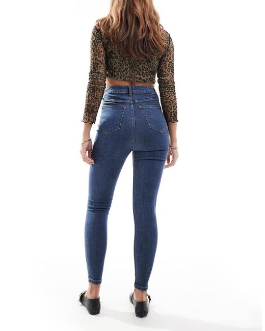Don't Think Twice Blue Dtt Ellie High Waist Skinny Jeans