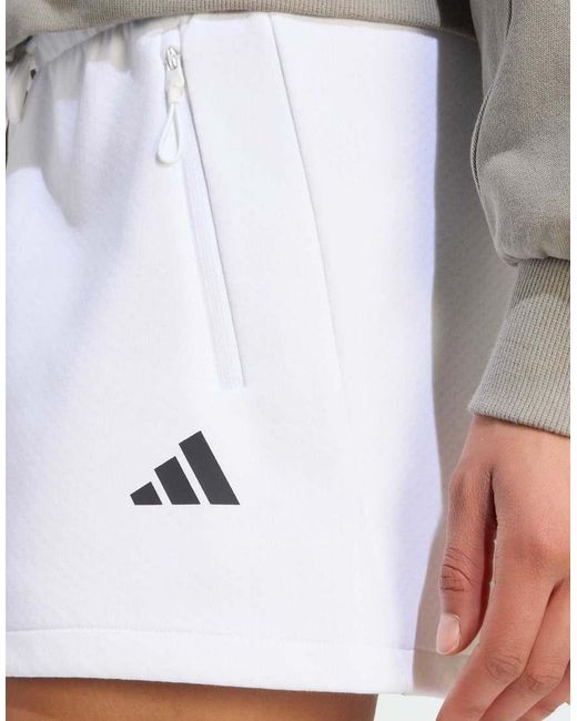 Adidas Originals White Adidas Z.N.E. Short