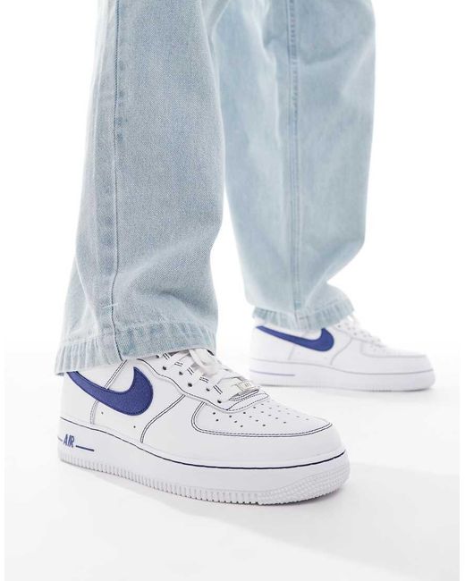 Nike Blue Air Force 1 Trainers for men