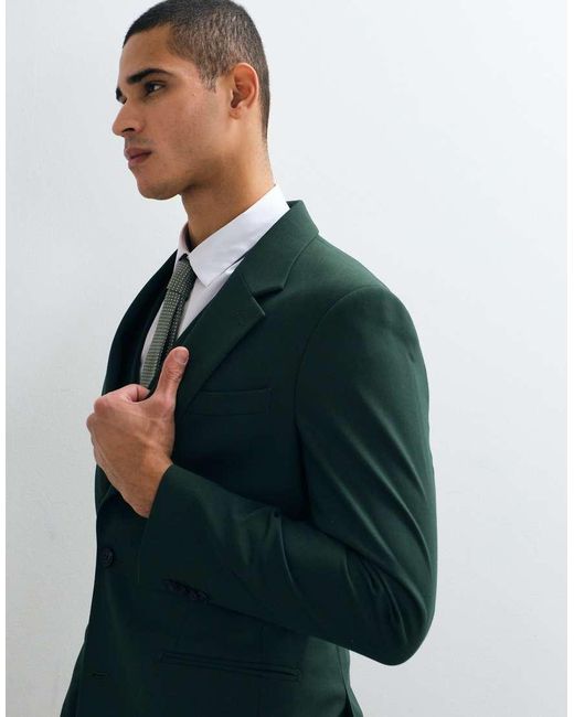 ASOS Green Skinny Suit Blazer for men