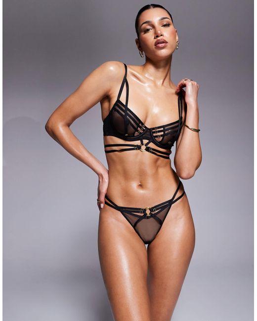 Ann Summers Gray Capturing String Lingerie Thong
