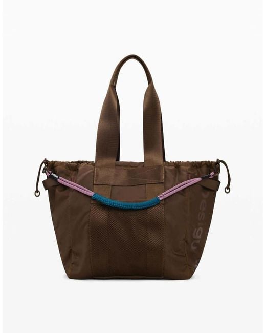 Desigual Brown Large Nylon Shopper Bag