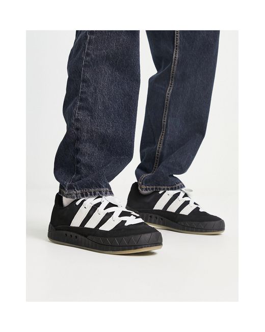 Adimatic - sneakers nere e bianche con suola da Uomo di adidas Originals in  Blu | Lyst