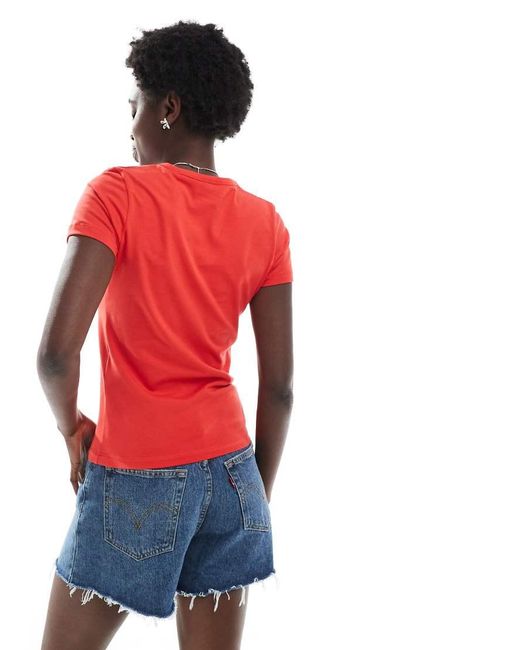 JJXX Red Fitted Tee
