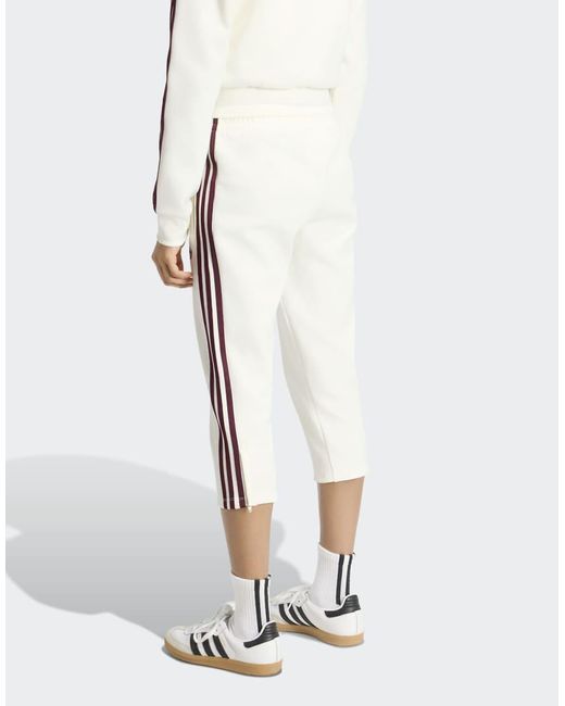 Adidas Originals White 3/4 Superstar Track Pants