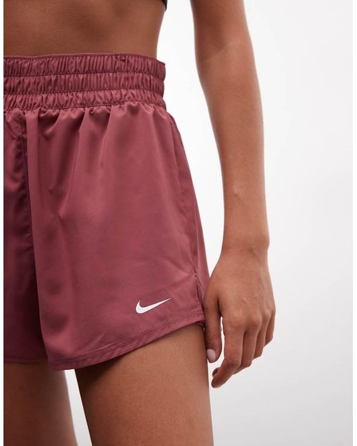 Nike Pink One Dri-fit High Waisted 3 Inch 2