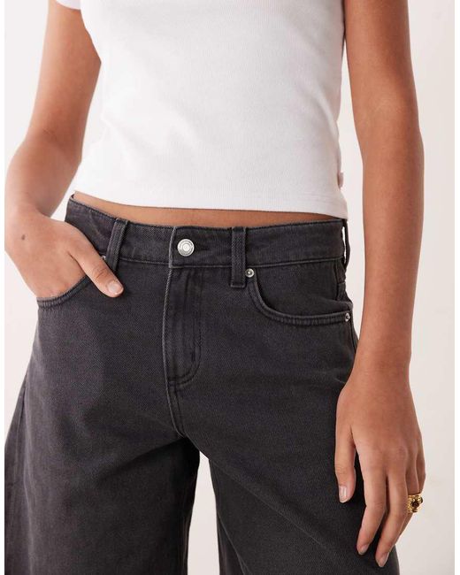 Cotton On Black 91 baggy Denim Jorts