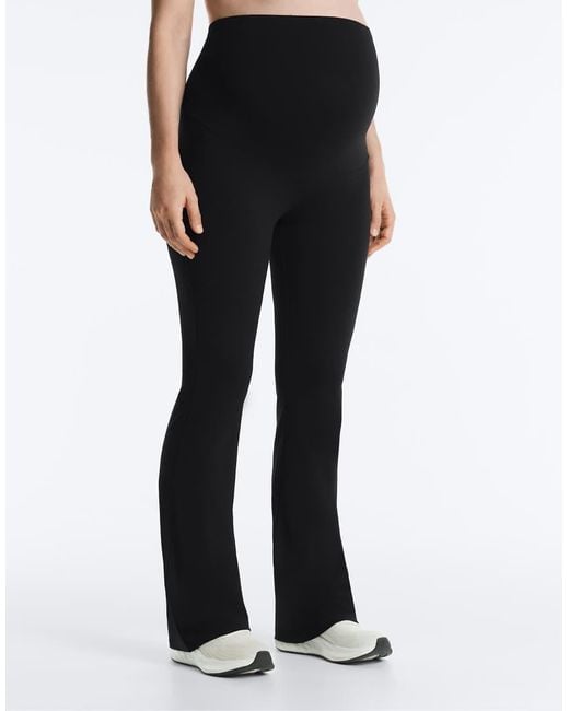 Oysho White Maternity Comfortlux 80cm Flare Trousers