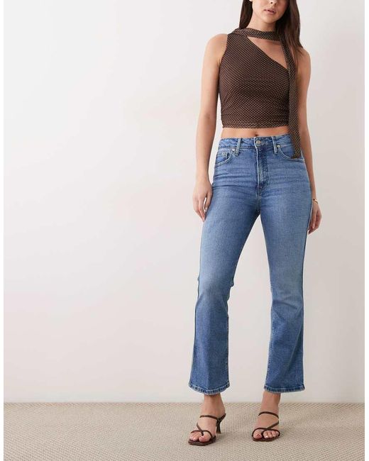 GOOD AMERICAN Blue Good Standard Kick Flare Jeans