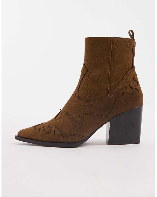 ASOS Blue Western Chelsea Boots for men