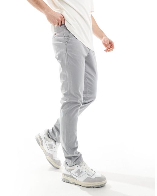 Pantalon chino slim - clair Jack & Jones pour homme en coloris White