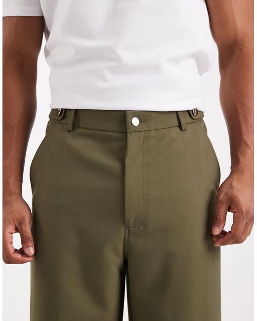 Collusion Gray Tailored Relaxed Pants for men
