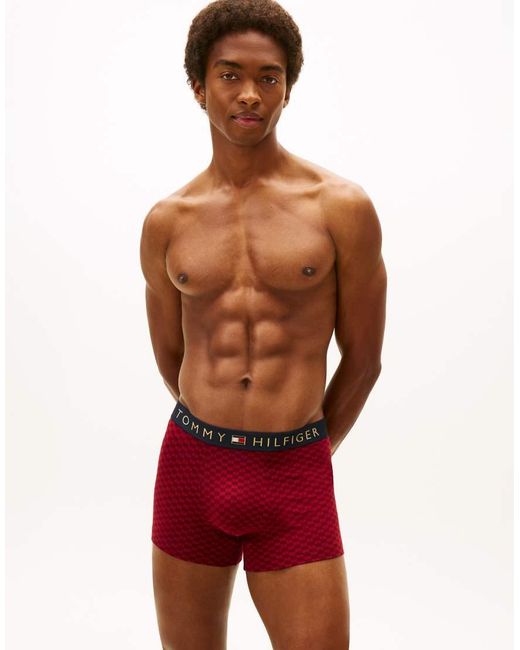 Tommy Hilfiger Red Trunks And Socks Set for men