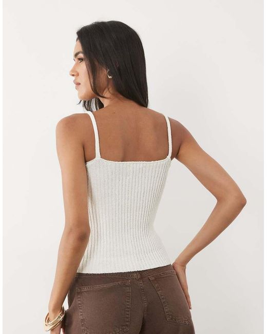 ASOS Brown Boucle Knit Cami Top