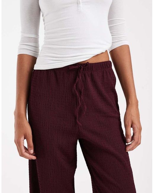 ONLY Textured Wide Leg Trousers