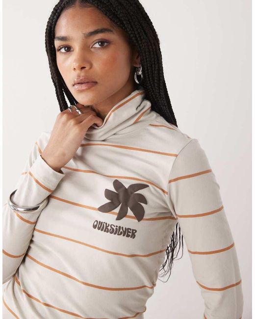 Quiksilver Natural Saujana Long Sleeve T-Shirt