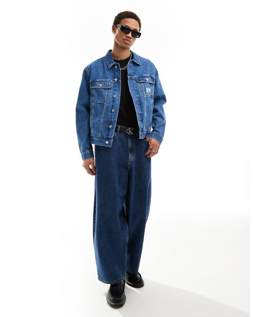 Calvin Klein Blue Regular 90s Denim Jacket for men