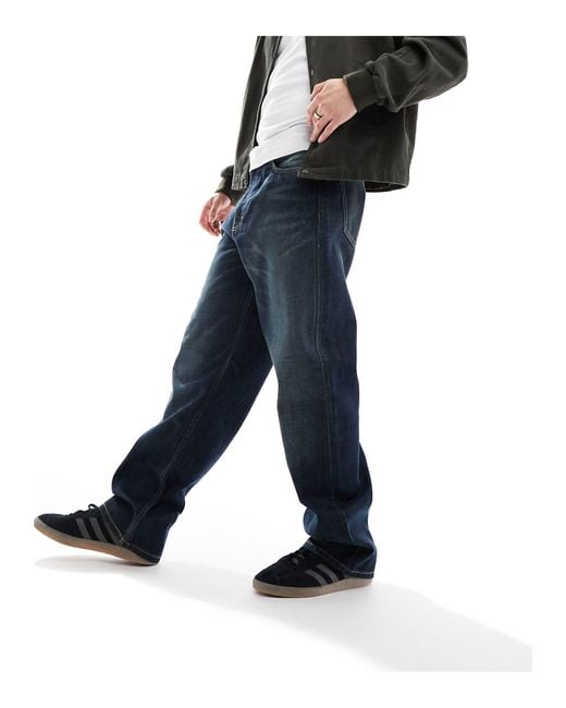 Weekday Black Galaxy baggy Fit Jeans for men