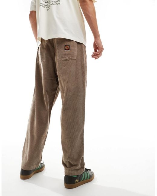 Pantalon Baggy En Velours Côtelé Délavé - FR