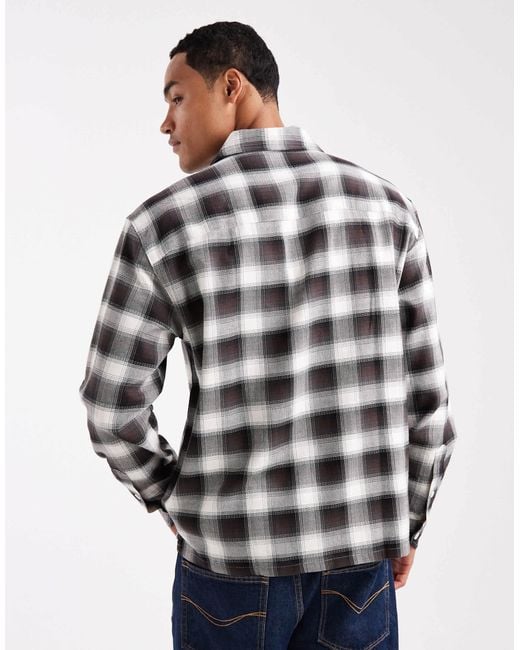 Farah Blue Lavelle Long Sleeve Check Shirt for men