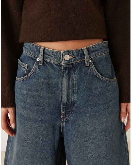Vaqueros Holgados 100% De Algodón Danielle De Mango de color Blue
