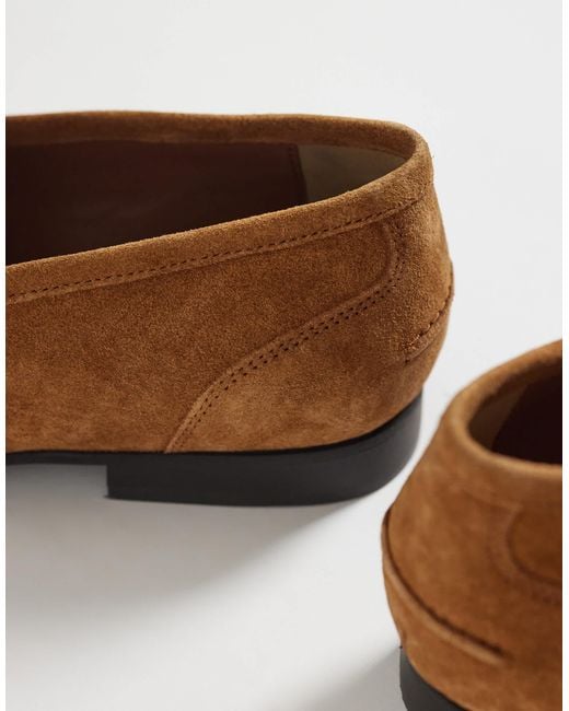 ASOS Brown Loafer With Snaffle for men