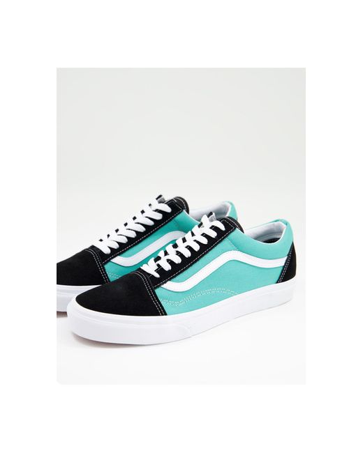 Old skool - baskets - /bleu sarcelle Caoutchouc Vans pour homme en coloris  Noir - Lyst