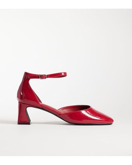 Glamorous Red Heeled Mary Janes