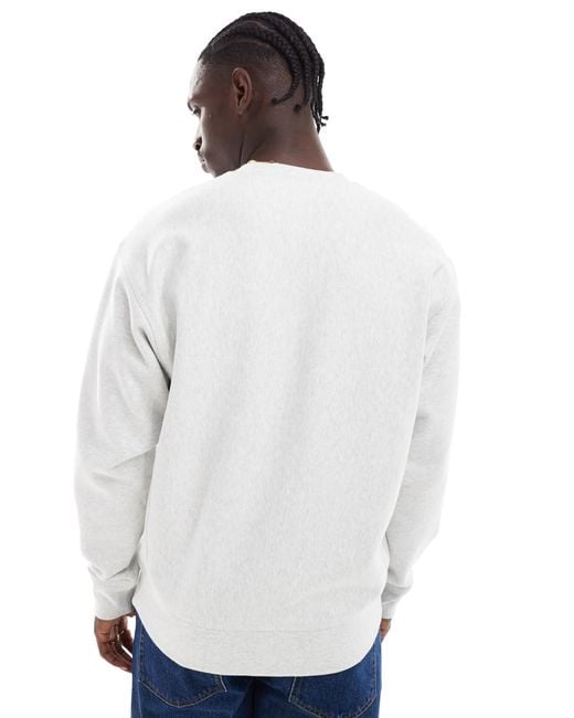Carhartt White American Script Sweatshirt for men