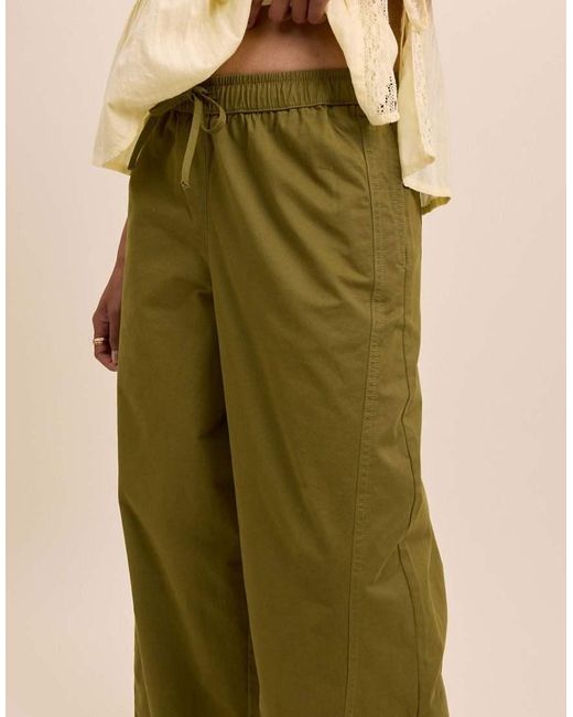 Nobody's Child Natural Barrel Leg Trousers