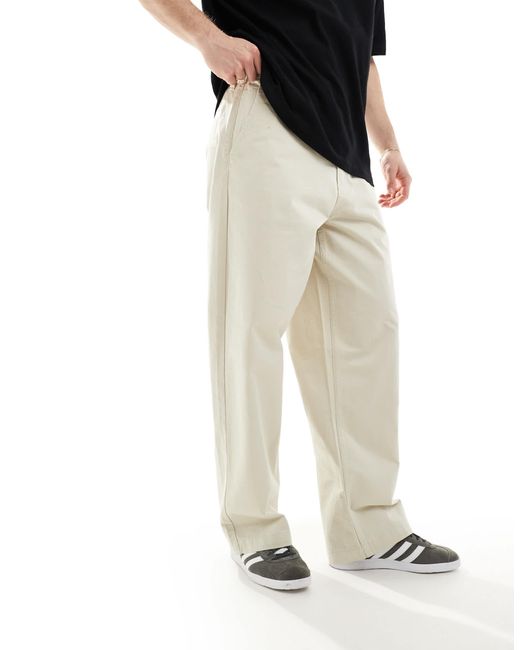 Vans Authentic – weite chinohose in Black für Herren