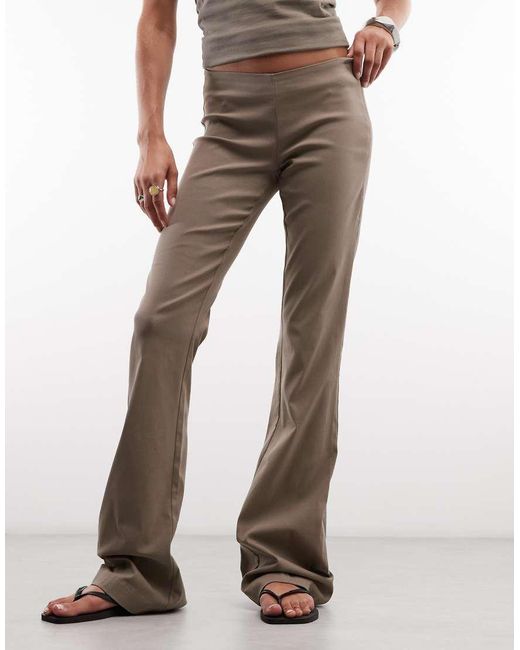 Monki Brown Bengaline Trousers
