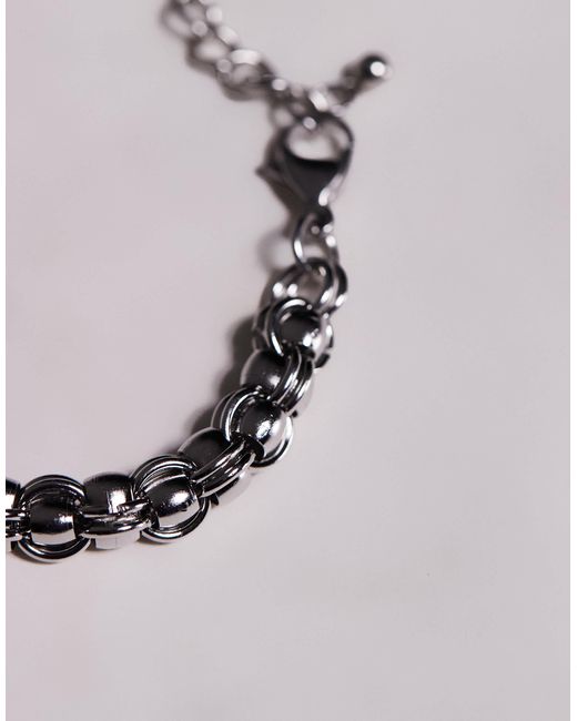Bracelet chaîne à maillons chunky en acier inoxydable étanche ASOS pour homme en coloris Multicolor