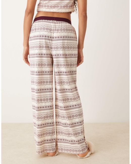 ASOS Natural Mix & Match Pyjama Trouser