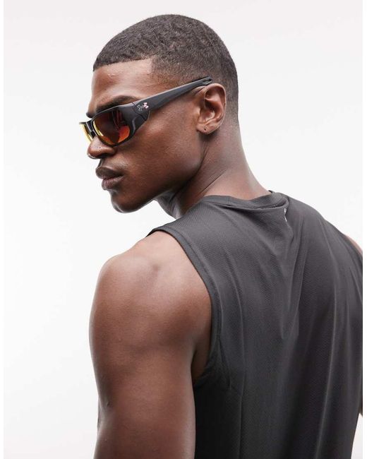 Under Armour di Under Armour Sunglasses in Black da Uomo