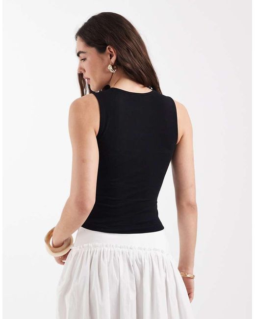 New Look Black Basic Tank