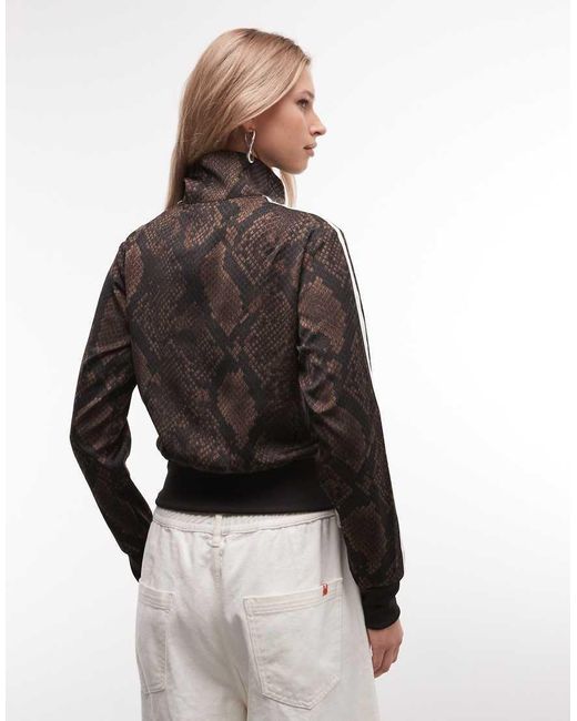 Adidas Originals Black Firebird Satin Track Top