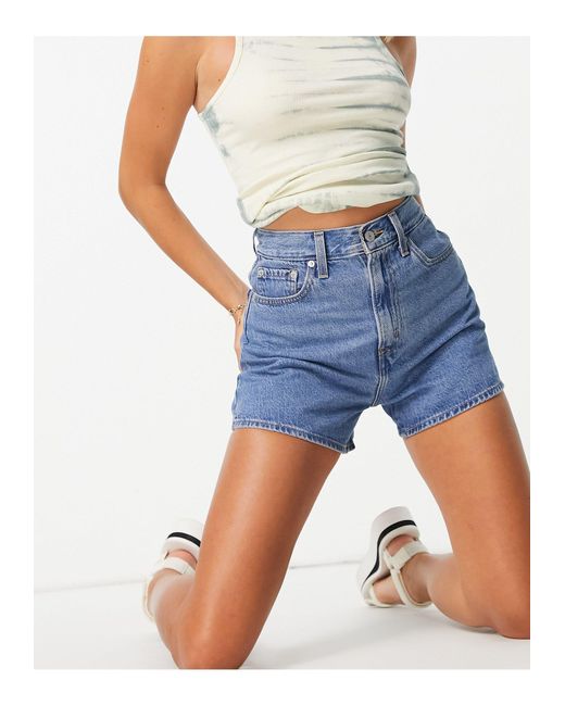 levis loose high waisted shorts